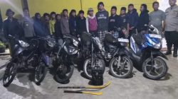 Reaksi Cepat Kapolsek Dolok Silau Gagalkan Tawuran Dini Hari, 13 Remaja dan 3 Kelewang Diamankan