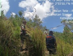 Kodim 0210/TU Bersama BPBD Samosir Gelar Patroli Karhutla di Desa Aek Sipitudai, Kecamatan Sianjur Mula Mula 