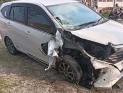 Kecelakaan Maut di Bypass Balige antara Mobil Daihatsu Sigra dan Supra
