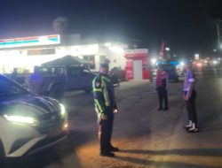 Satlantas Polres Toba Gelar Patroli Blue Light Untuk Meminimalisir Laka Lantas dan Balap Liar di Malam Hari 