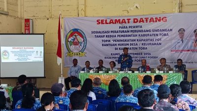 Pemkab Toba Dorong Posbankum Desa Aktif Jadi Ruang Penyelesaian Persoalan Hukum