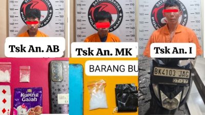 Satresnarkoba Polres Batu Bara Ungkap Dua Kasus Shabu, Amankan Tiga Tersangka