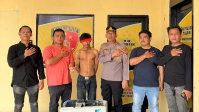 Polsek Talawi Amankan Pelaku Pencurian Outdoor AC Milik Telkomsel
