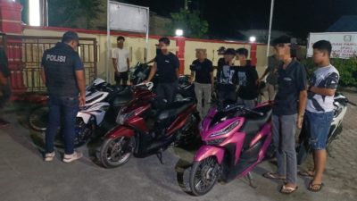 Polsek Buntu Pane Sergap Puluhan Remaja Diduga Hendak Balap Liar, 21 Sepeda Motor Diamankan