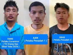 Jatanras Polres Toba Berhasil Amankan Pelaku Curanmor dan 2 Penadah 