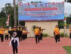 Jum’at Sehat Polres Humbahas, Perkuat Soliditas di HUT ke-71 Lalu Lintas