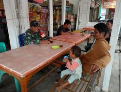 Babinsa Jalin Hubungan Yang Baik dan Harmonis Bersama Warga Melalui Komsos