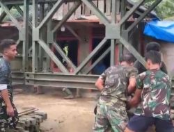 Jembatan Modular di Desa Sihare’o III Nias Capai 64,5 Persen