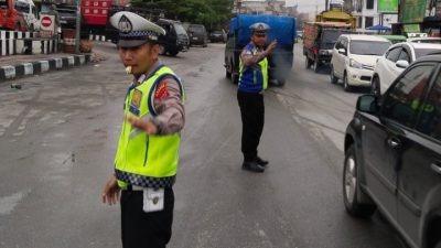 Strong Point Pagi, Upaya Polres Humbahas Wujudkan Lalu Lintas Aman dan Lancar