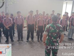 Babinsa Koramil 17/Balige Berikan Pembinaan Karakter kepada Siswa SMKN 1 Balige