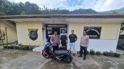 Polsek Lumban Julu Ungkap Kasus Pencurian Motor, Terduga Pelaku Berhasil Diamankan di Laguboti 