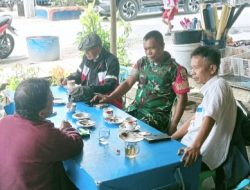 Melalui Komsos, Koptu J Pangaribuan Ajak Warga Peduli Kebersihan Lingkungan dan Jaga Keamanan 