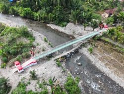 Jembatan Gantung Aek Bargot Padang Lawas Rampung, Progres Capai 100 Persen