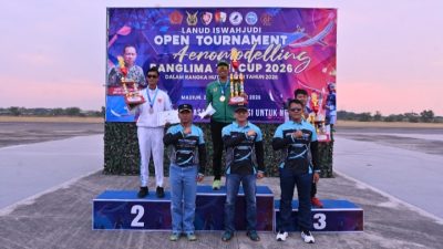 Beradu di Angkasa, Berprestasi untuk Negeri: Open Tournament Aeromodelling Panglima TNI Cup Tahun 2026 Resmi Ditutup