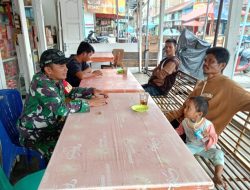 Babinsa Serda J Situmorang Jalin Keakraban dengan Warga Binaan