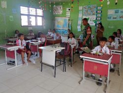 Babinsa Monitoring Pengawasan Penyaluran Program MBG di SDN 2 Laguboti