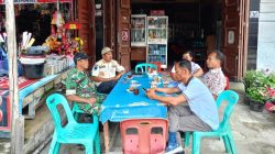 Babinsa Jalin Silahturahmi Bersama Warga Desa Sibuea 