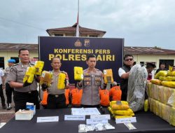 Perangi Narkoba, Polres Dairi Ungkap 33 Kasus dan Sita 70 Kg Ganja