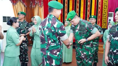 Pangdam I/BB: Kenaikan Pangkat Prajurit Harus Diiringi Rasa Syukur dan Rendah Hati