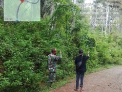 Babinsa Bersama Warga Patroli Karhutla di Desa Linting Nihuta Tampahan