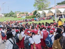 Babinsa Koramil 16/Laguboti Laksanakan Pengamanan Olimpiade Tingkat Nasional di SMA Unggul Del