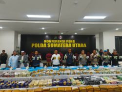Polda Sumut Ungkap Tiga Kasus Narkoba, Sita 244 Kg Sabu