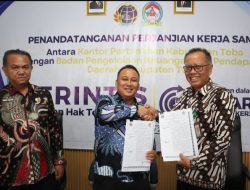 BPN dan Bappenda Toba Tandatangani Kerja Sama PERINTIS 10 Hari