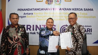 BPN dan Bappenda Toba Tandatangani Kerja Sama PERINTIS 10 Hari