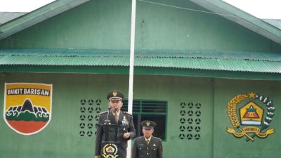 Dandim Letkol Arm Kiky Hardian Pimpin Upacara HUT ke-81 TNI