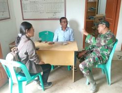 Babinsa Koramil 17/Balige Tingkatkan Kerjasama Yang Baik di Kantor Desa Matio Balige