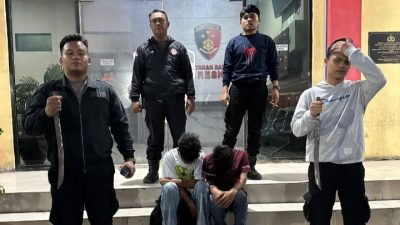 Respon Pengaduan Call Center 110,Tim Macan Amankan Dua Remaja Terkait Tawuran di Maden Lama