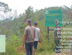 Babinsa Koramil 17/Balige Bersama Warga Patroli Karhutla di Desa Aek Bolon 
