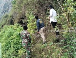 Babinsa Bersama Warga Gelar Patroli Karhutla di Desa Hutagaol Peatalun Balige 