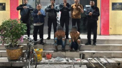 Patroli Dini Hari, Tim Macan Terkam Terduga 2 Pelaku Pencurian Kabel Fiber Optik