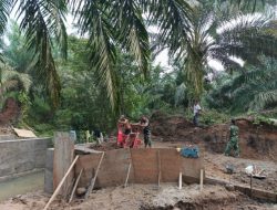 Kodim 0212/TS Percepat Pembangunan Jembatan Beton di Sampuran, Progres Capai 60,10 Persen