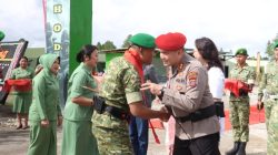 Sambut Danyonif TP 955/HS yang Baru, Kapolres Humbahas Tegaskan Soliditas TNI-Polri