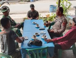 Bincang Santai Babinsa Bersama Warga Binaan di Warung Kopi