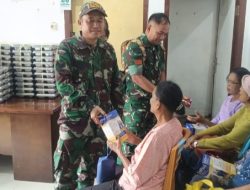 Babinsa Hadiri Undangan Pelaksanaan Posyandu dan Cek Kesehatan Gratis di Kelurahan Lumban Dolok Hauma Bange