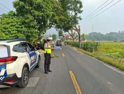 Satlantas Polres Toba Gelar Patroli Daerah Rawan Kecelakaan 