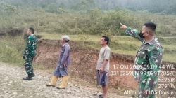 Babinsa Bersama Warga Patroli Cegah Karhutla di Desa Meat 