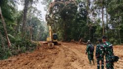 Satgas TMMD ke-130 Gas Pengerjaan Jalan Lingkar Bukit Pamewa, Progres Capai 55 Persen