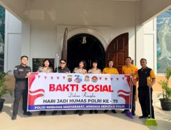 Sambut Hari Jadi Humas Polri ke-75, Bid Humas Polda Sumut Gelar Bakti Sosial Bersihkan Rumah Ibadah