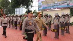 Kapolres Humbahas Pimpin Langsung Pergeseran Pasukan ke TPS