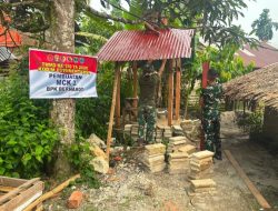 Satgas TMMD ke-130 Kodim 0319/Mentawai Genjot Pembangunan MCK Milik Bapak Bernardo