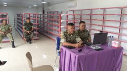 Danramil Bersama Pasiter Dampingi Dandim 0210/TU Ikuti Zoom dengan Kasad, Percepatan Pembangunan KDKMP di Desa Lumban Gaol Balige
