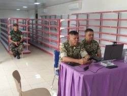 Danramil Bersama Pasiter Dampingi Dandim 0210/TU Ikuti Zoom dengan Kasad, Percepatan Pembangunan KDKMP di Desa Lumban Gaol Balige