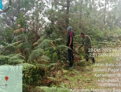 Koramil 17/Balige Bersama Warga Aktif Patroli Karhutla 