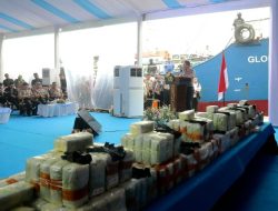 Kapolri Tegaskan Perang Terhadap Narkoba, 1,16 Ton Ketamin Disita dari Kapal Asing