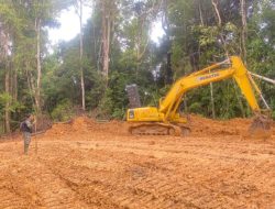 Satgas TMMD ke-130 Terus Pacu Pembukaan Jalan Lingkar Desa Bukit Pamewa, Progres Capai 80 Persen