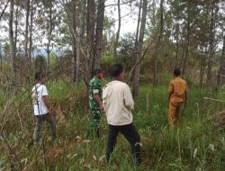 Babinsa Bersama Warga Aktif Gelar Patroli Karhutla 